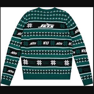 New York Jets Ugly Sweater Size Medium M FOCO Christmas NEW WITH TAGS